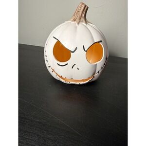 Disney Jack Skellington Light up Pumpkin Nightmare Before Christmas Halloween 6"